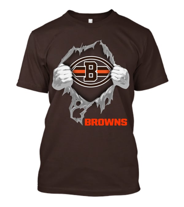 Browns 08 Football Jersey Hands Peeling Effect With B T-Shirt