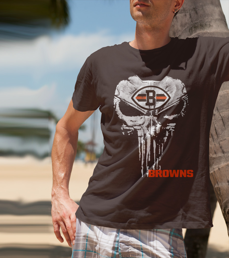 Browns Skull Logo B T-Shirt