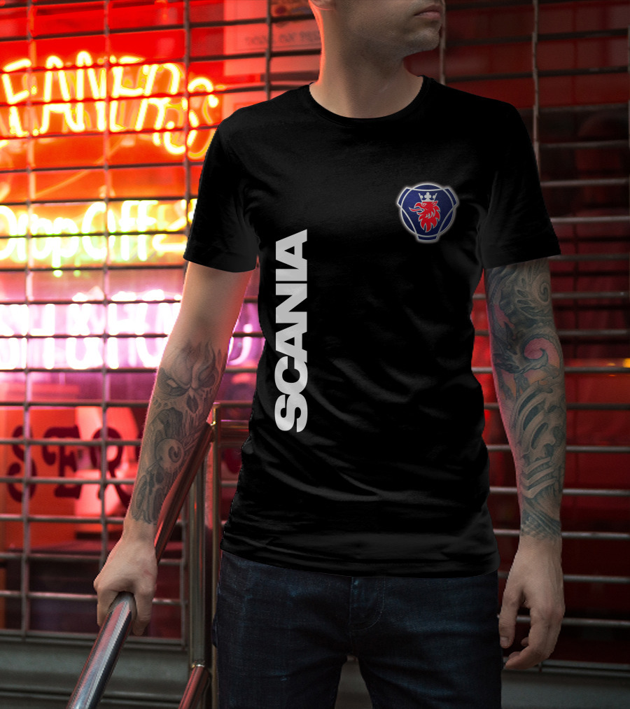 Scania Emblem King Of The Road Lion Badge T-Shirt