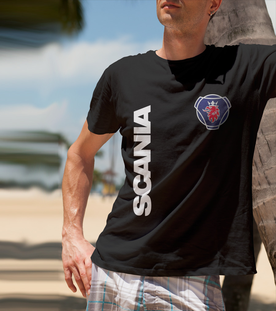 Scania Truck Logo And Emblem With Lion And Crown T-Shirt