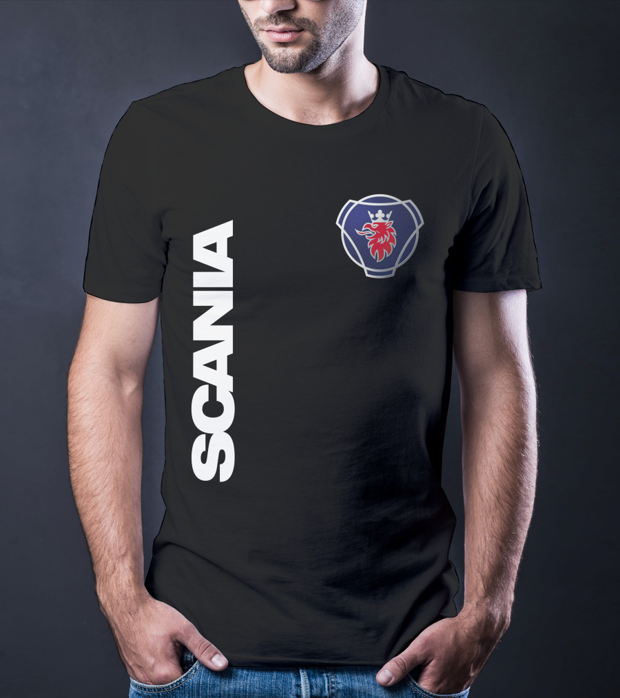 Scania Truck Logo And Emblem With Lion And Crown T-Shirt