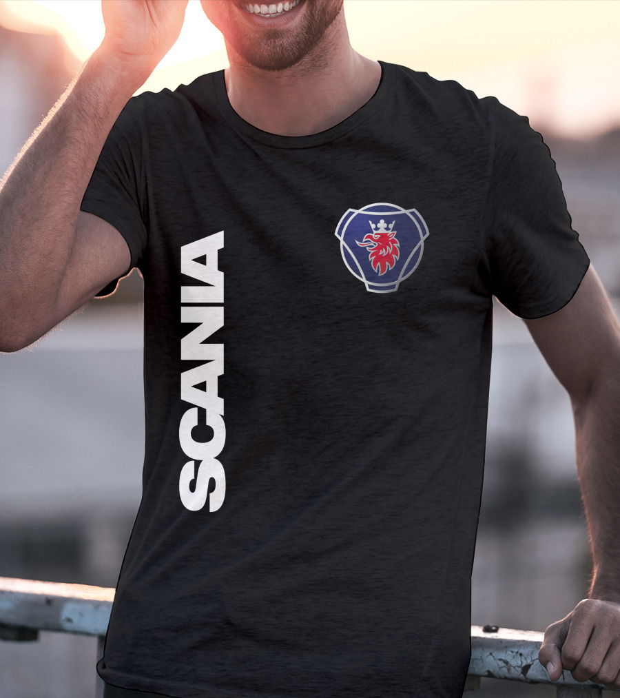 Scania Truck Logo And Emblem With Lion And Crown T-Shirt