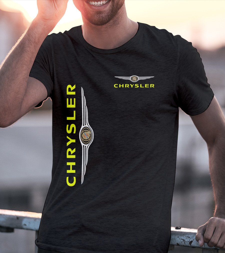 Chrysler Winged Emblem Vertical And Horizontal T-Shirt