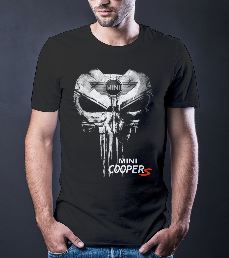 Mini Cooper S Punisher Skull T-Shirt
