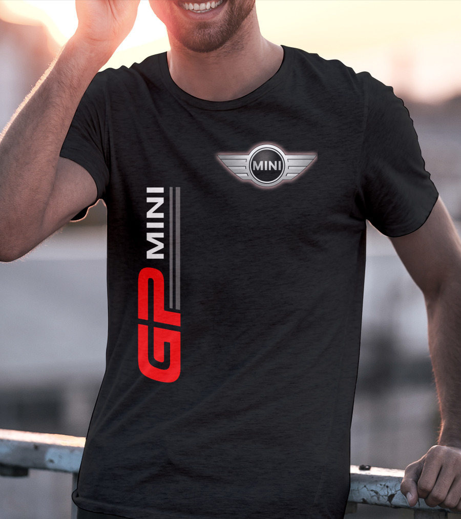 Mini Gp Wing Badge Red Vertical Line T-Shirt