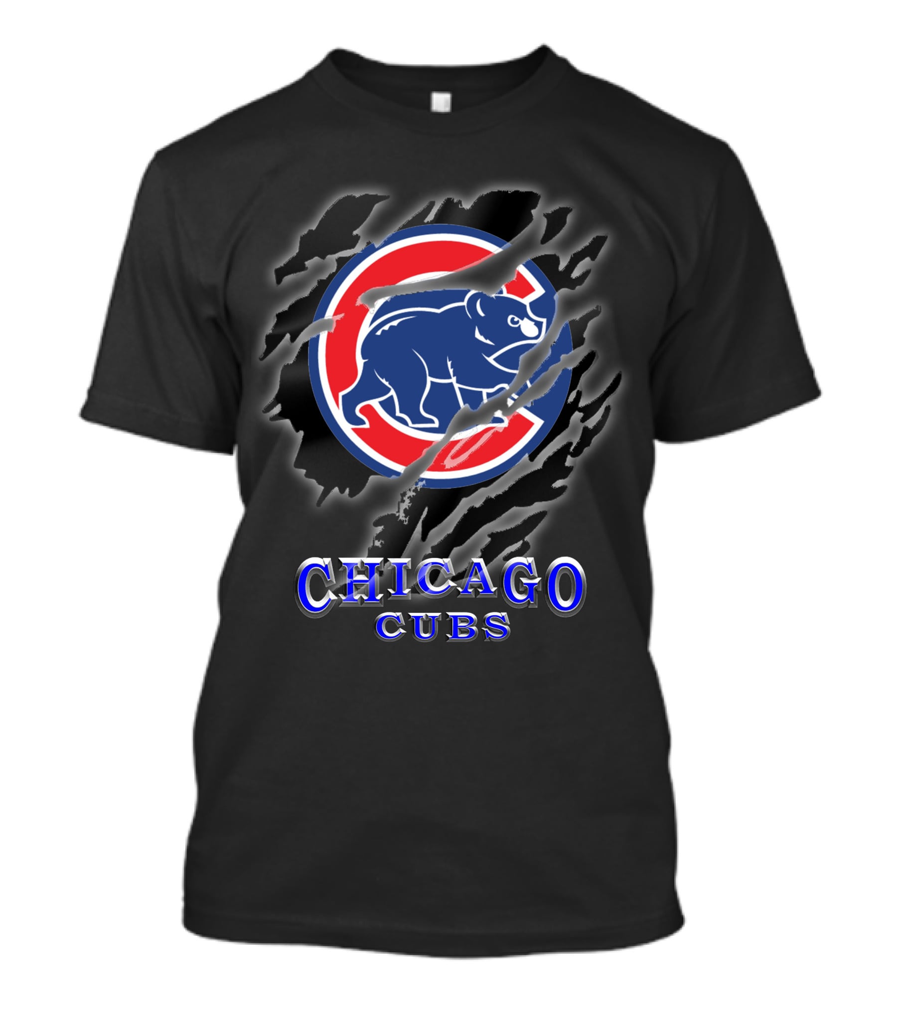 Chicago Cubs Bear Logo T-Shirt