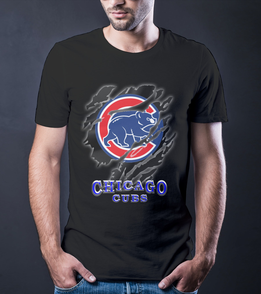 Chicago Cubs Bear Logo T-Shirt