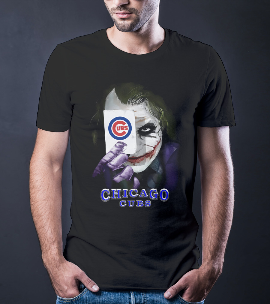 Chicago Cubs Joker Card Face T-Shirt