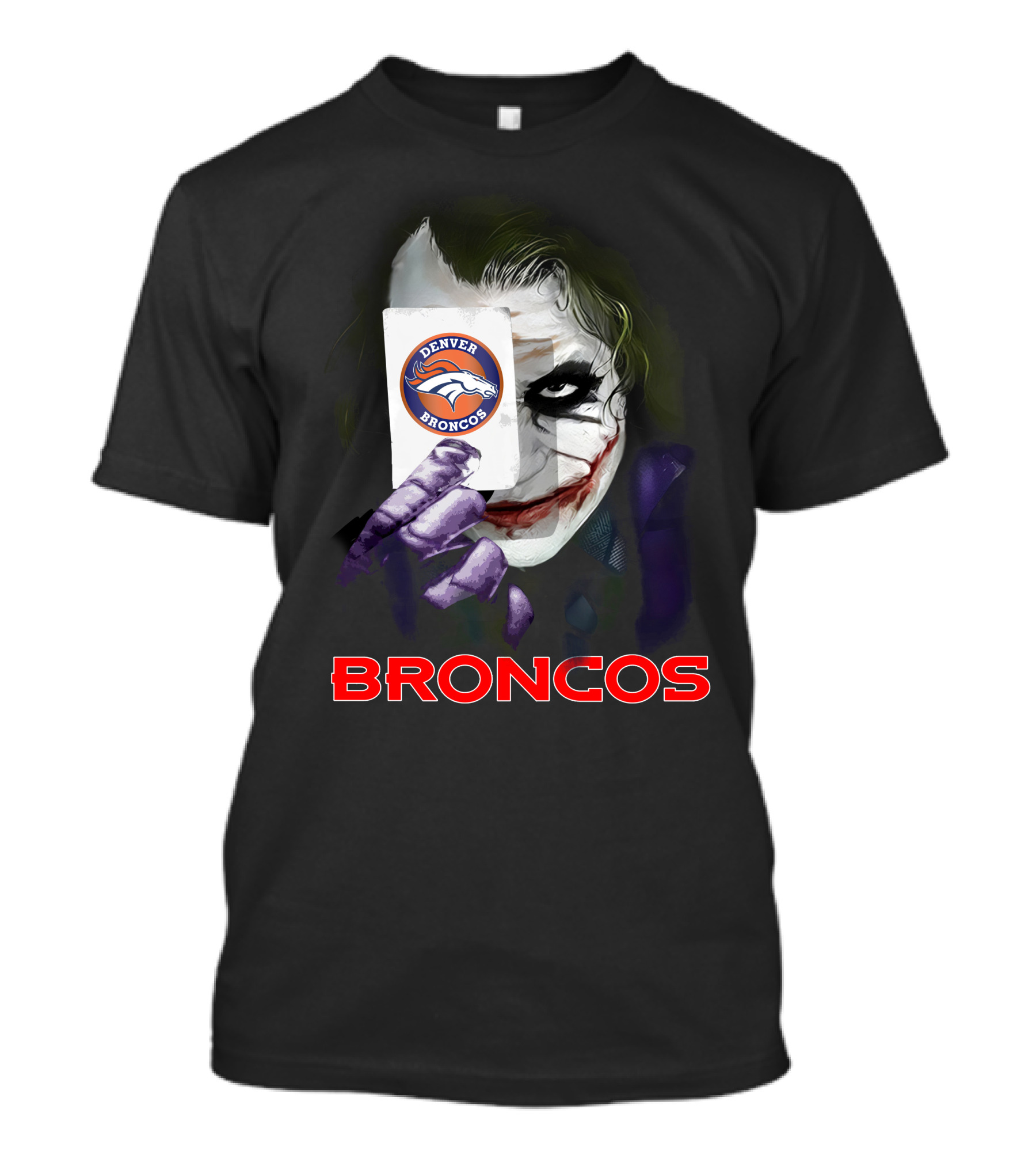 Denver Broncos Joker Card T-Shirt