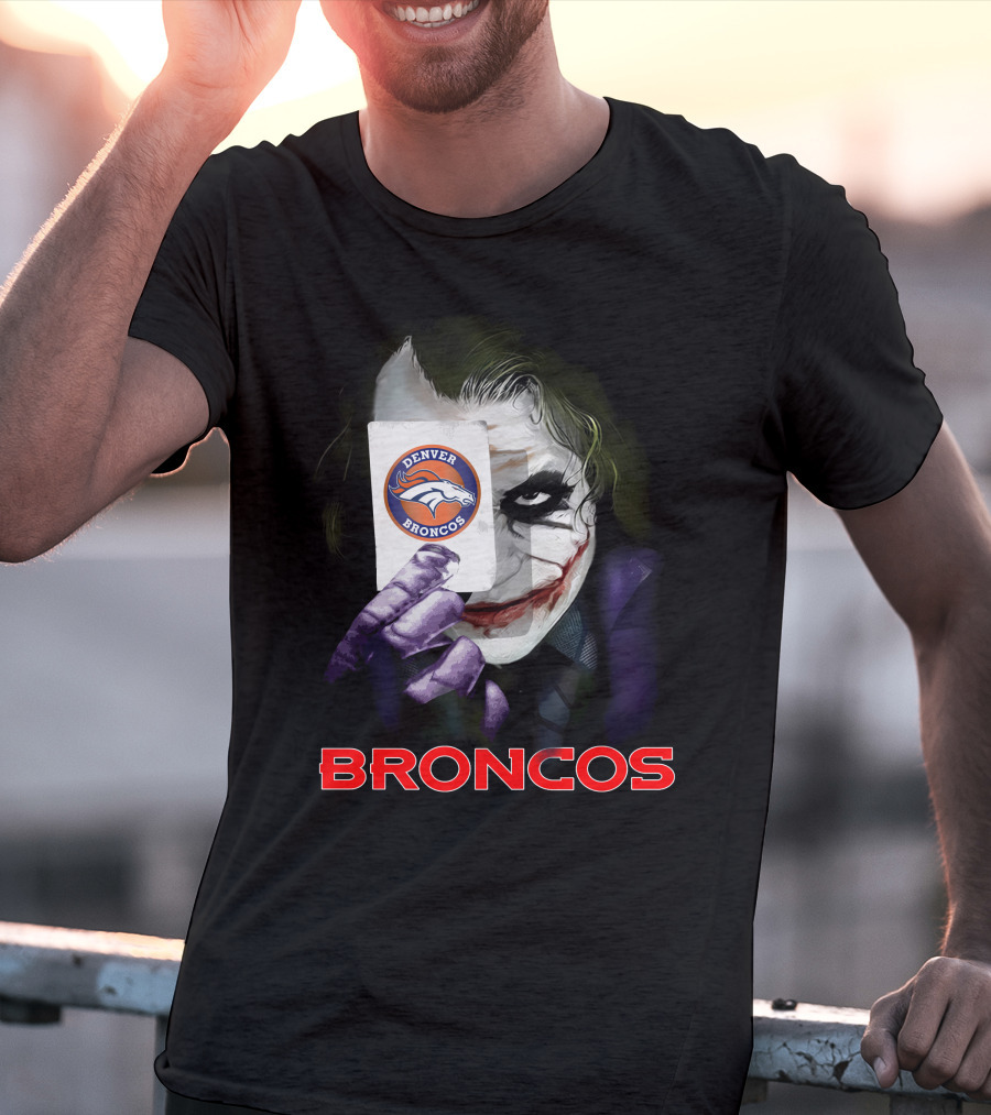 Denver Broncos Joker Card T-Shirt