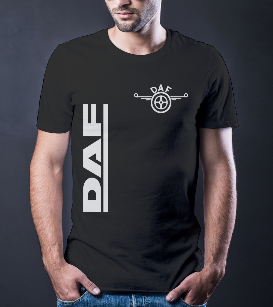 Daf Steering Wheel Emblem With Vertical T-Shirt