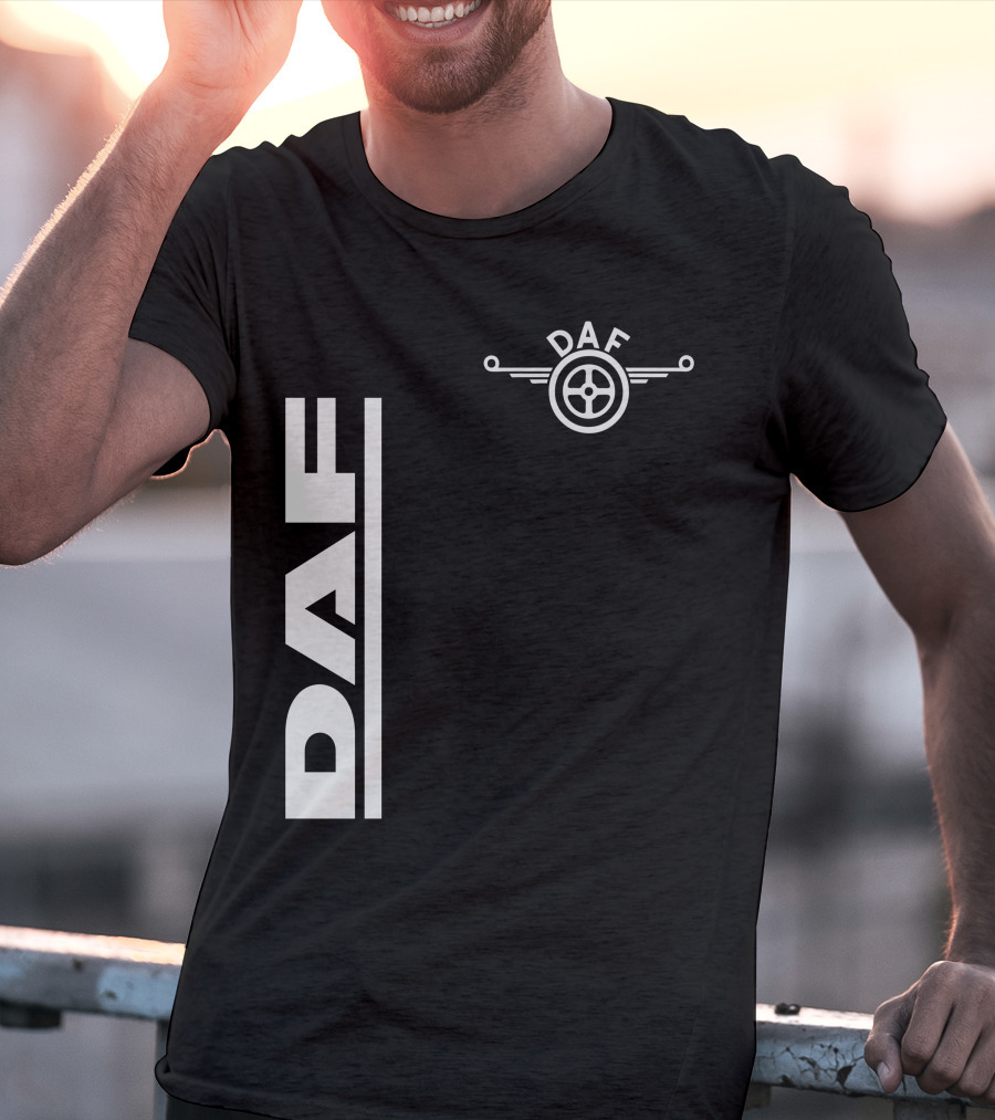 Daf Steering Wheel Emblem With Vertical T-Shirt