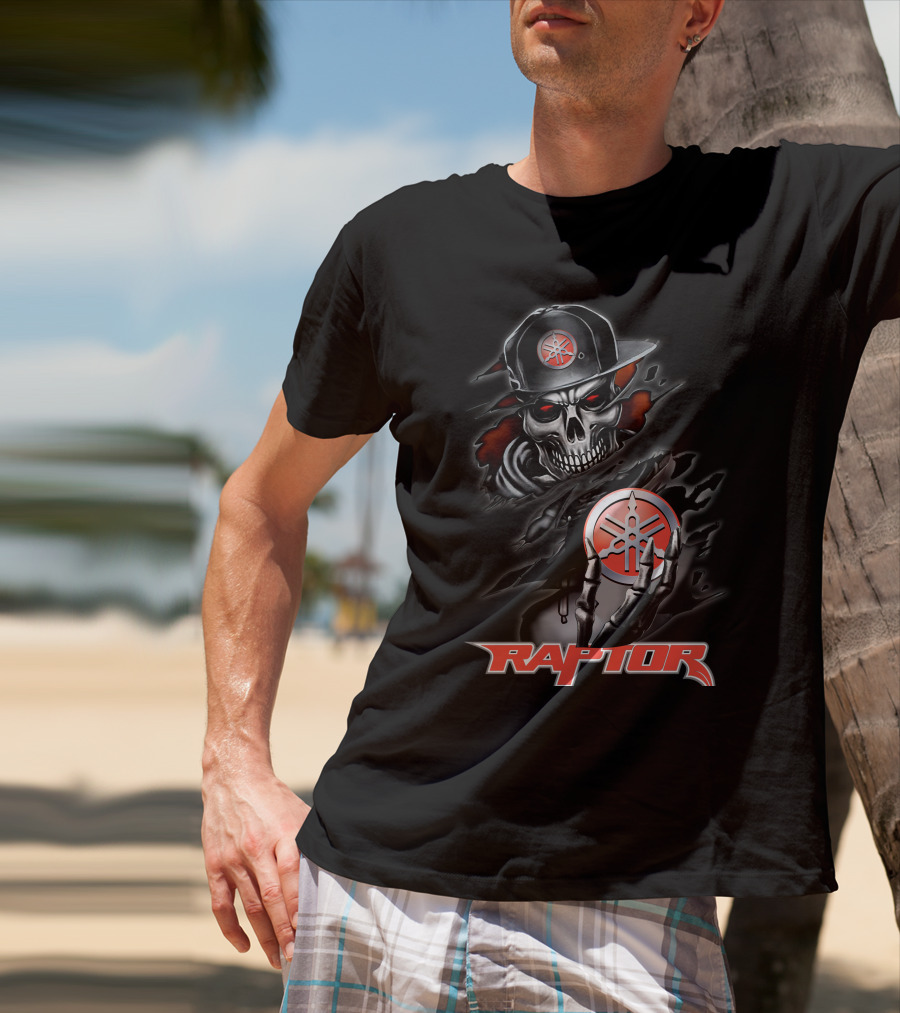 Raptor14 Yamaha Skull And Hat T-Shirt