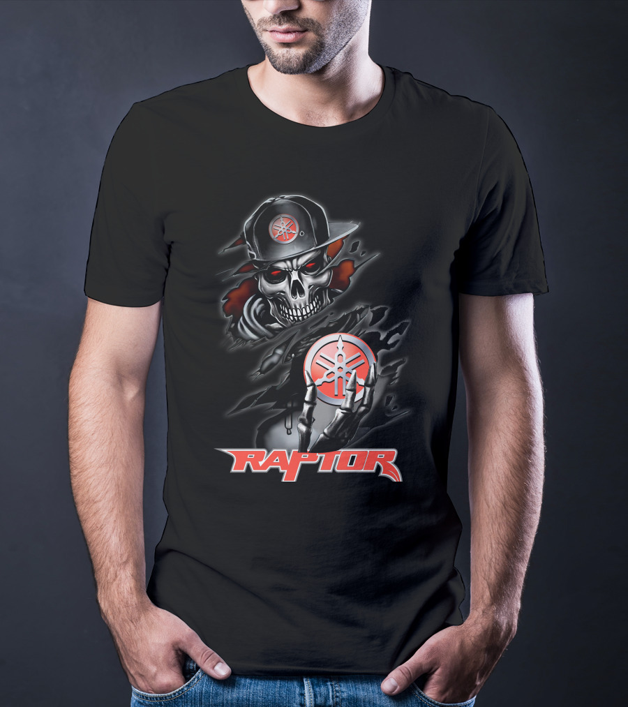 Raptor14 Yamaha Skull And Hat T-Shirt