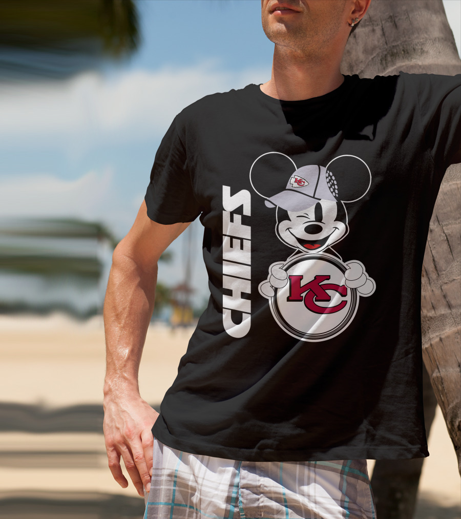 CHIEFS KC Mickey Mouse Hat T-Shirt