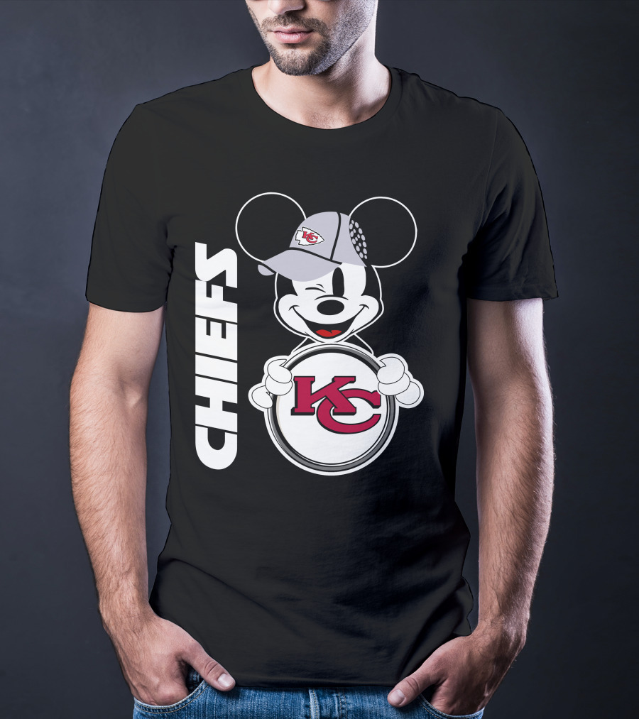 CHIEFS KC Mickey Mouse Hat T-Shirt