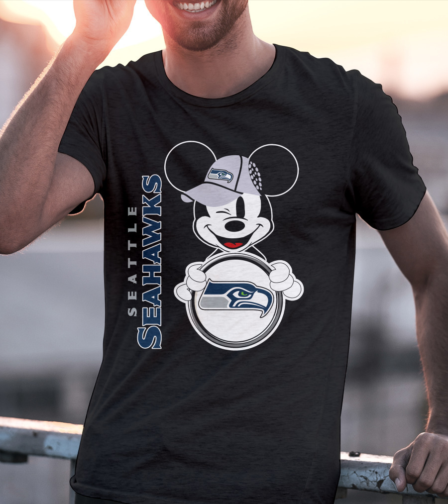 Seattle Seahawks Mickey Mouse Logo 3 T-Shirt