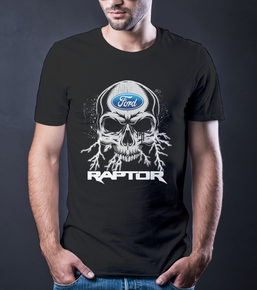 Ford Raptor Skull With Lightning T-Shirt