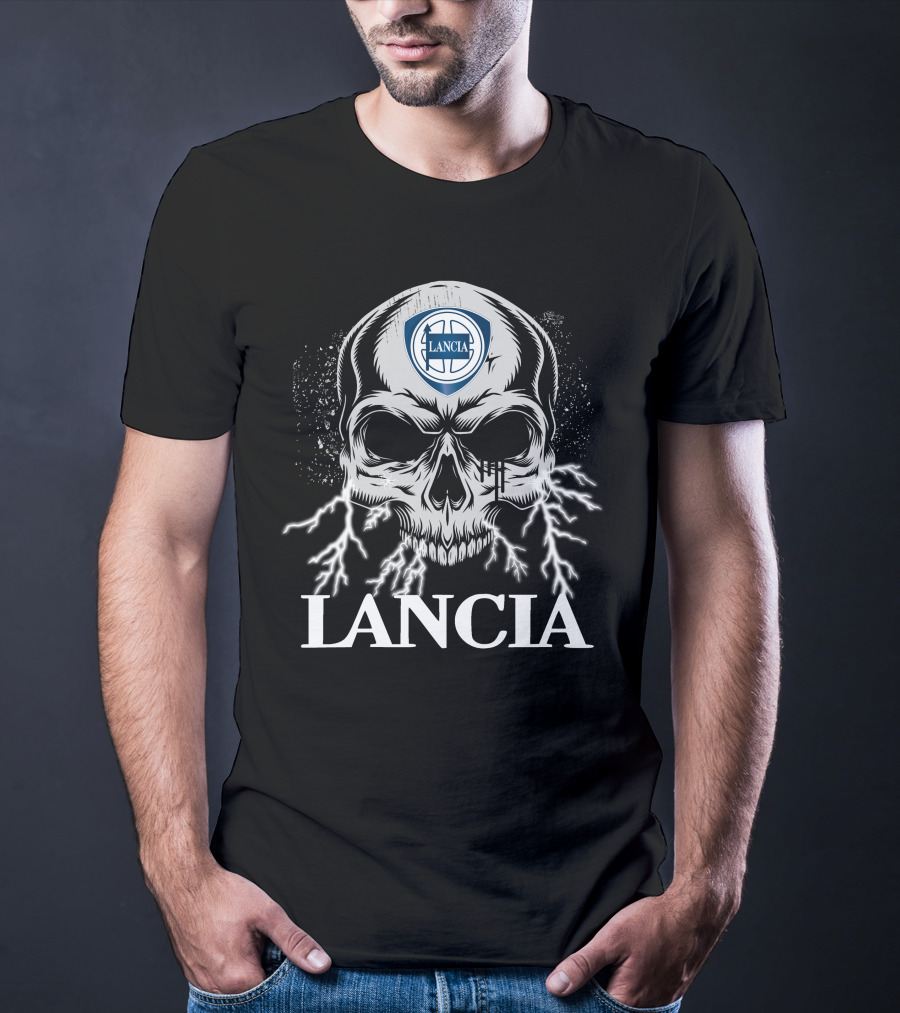 Lancia Skull With Lightning T-Shirt