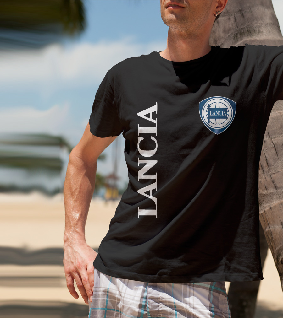 Lancia Shield Logo Vertical T-Shirt