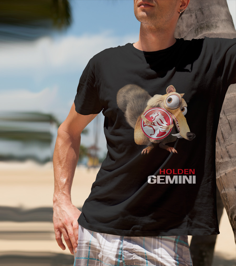 Holden Gemini Ice Age Scrat Logo Crossover T-Shirt
