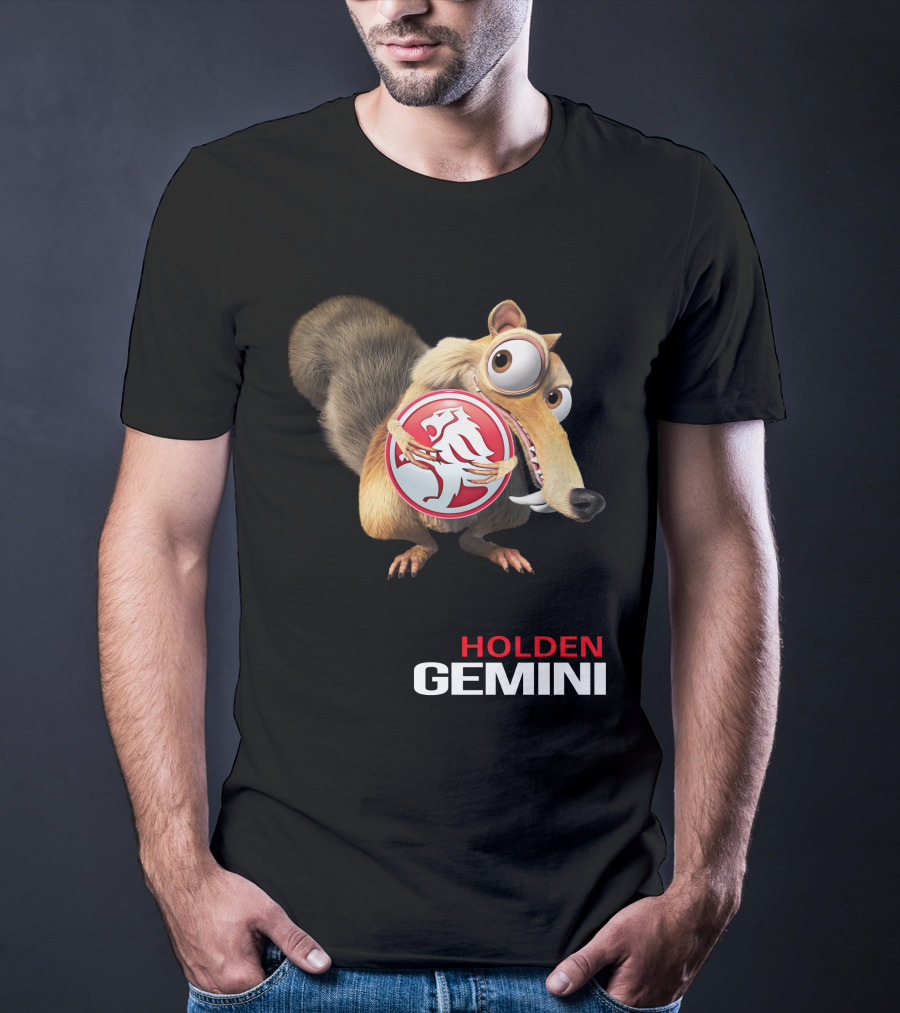 Holden Gemini Ice Age Scrat Logo Crossover T-Shirt