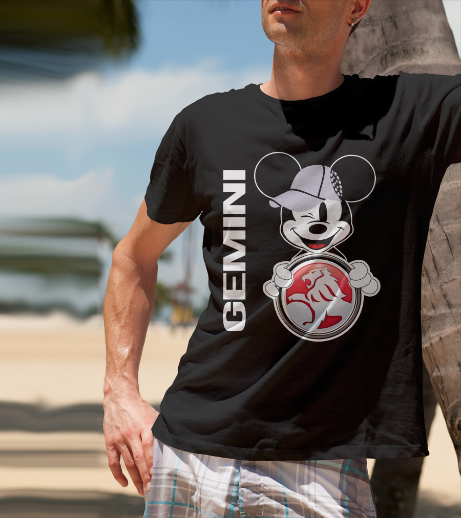 Gemini Mickey Holding Holden Lion T-Shirt