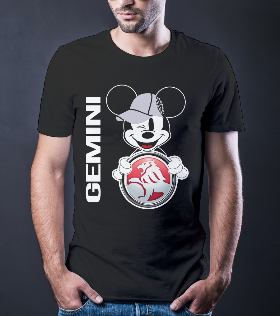 Gemini Mickey Holding Holden Lion T-Shirt