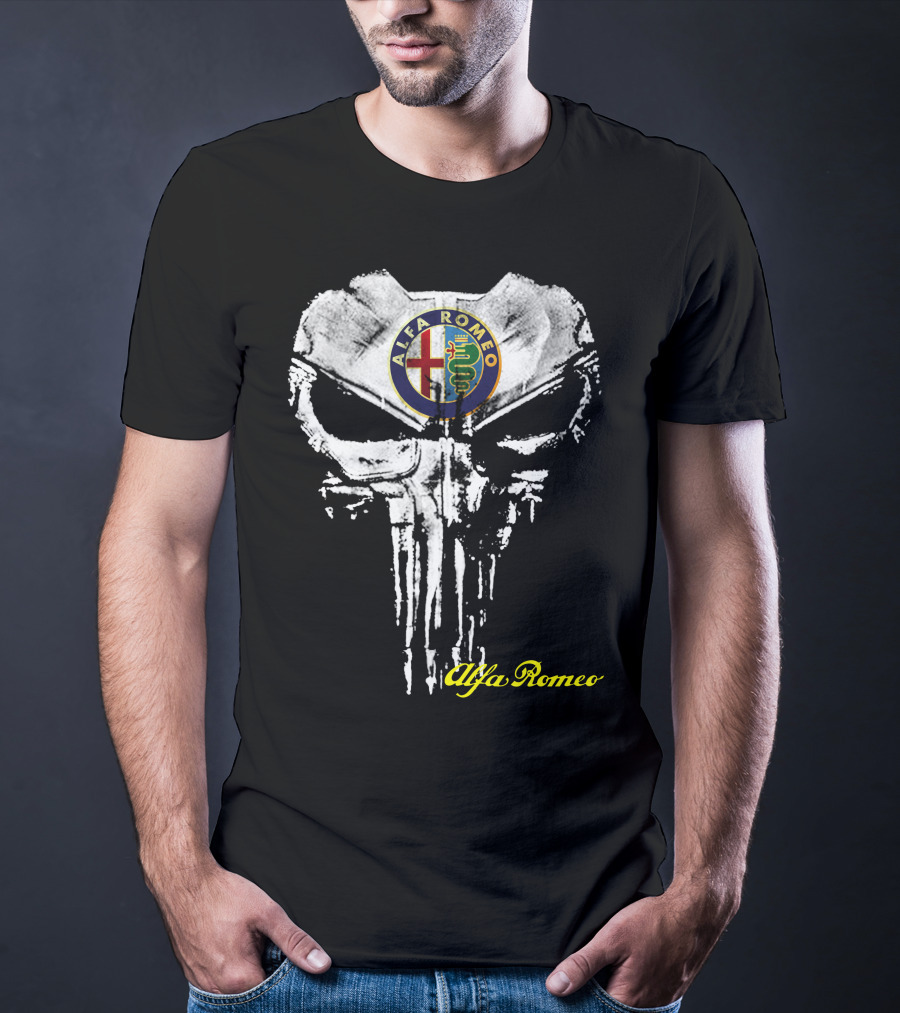 Alfa Romeo Emblem Skull T-Shirt
