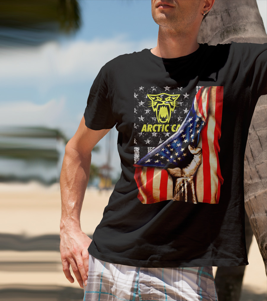 Arctic Cat American Flag Fist T-Shirt