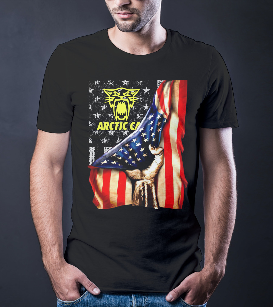 Arctic Cat American Flag Fist T-Shirt