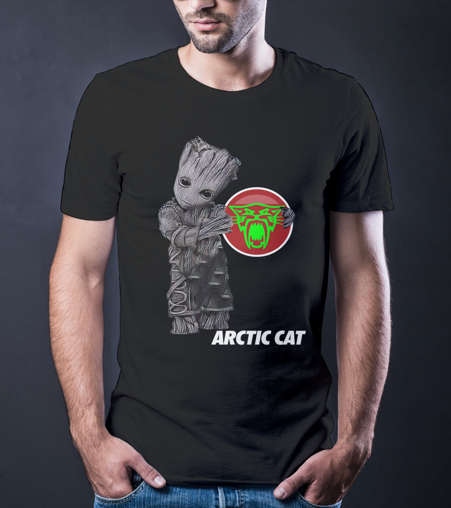 Arctic Cat Groot With Green Cat T-Shirt