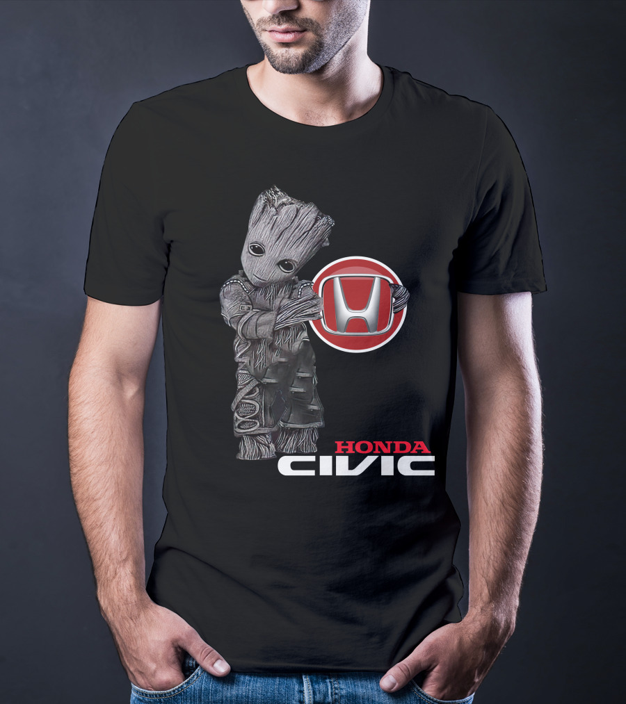 Honda Civic Groot With Honda T-Shirt