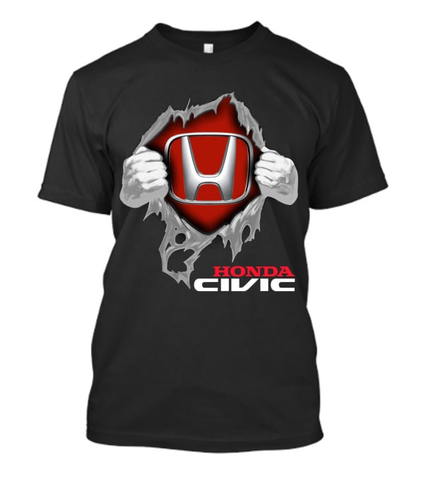 Honda Civic 08 Emblem Burst T-Shirt