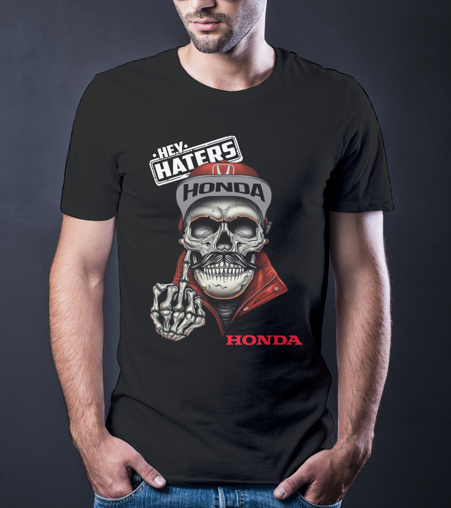 Hey Haters Honda Skull T-Shirt