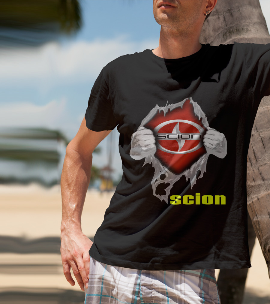 Scion Logo Ripping Through T-Shirt