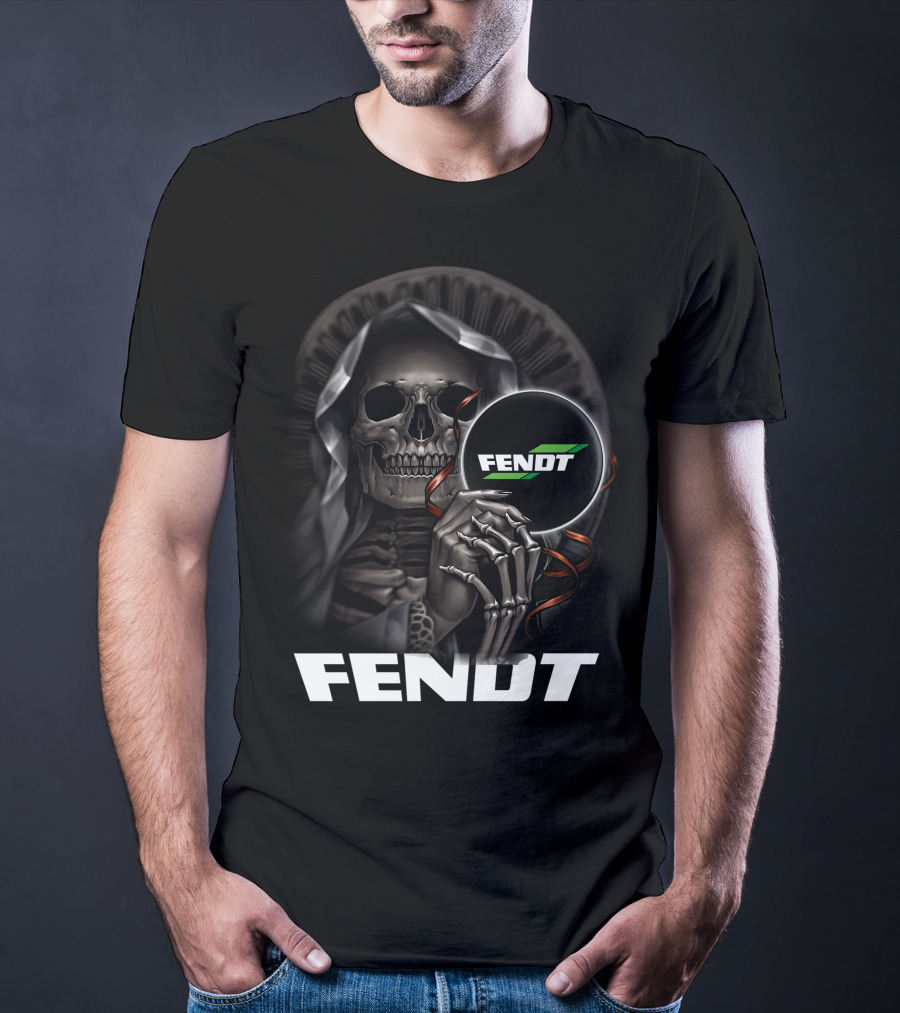 Fendt Grim Reaper Skeleton Holding T-Shirt
