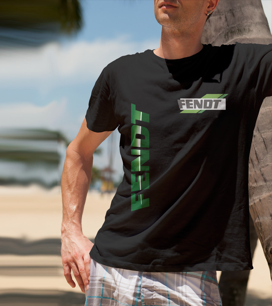Fendt 01 Vertical And Diagonal Green T-Shirt