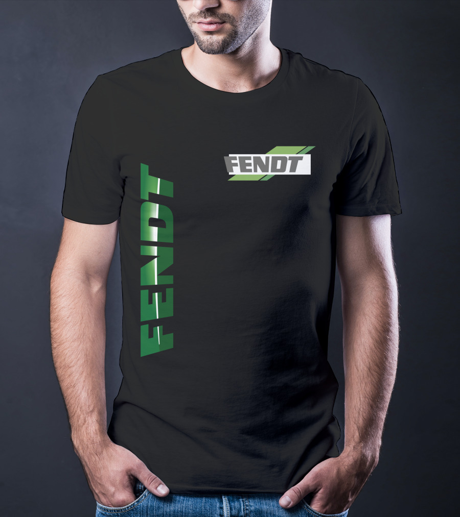 Fendt 01 Vertical And Diagonal Green T-Shirt