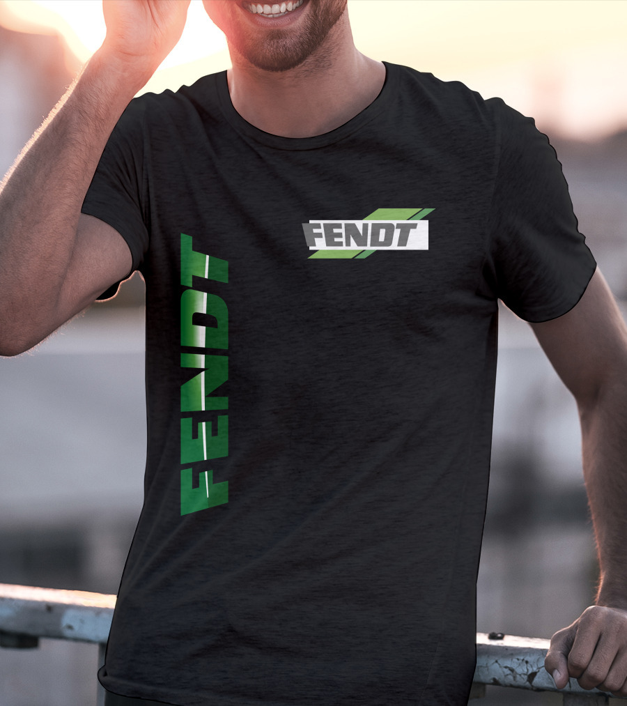 Fendt 01 Vertical And Diagonal Green T-Shirt