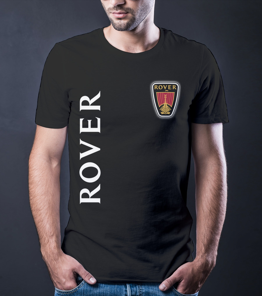ROVER Emblem Vertical Text Classic T-Shirt