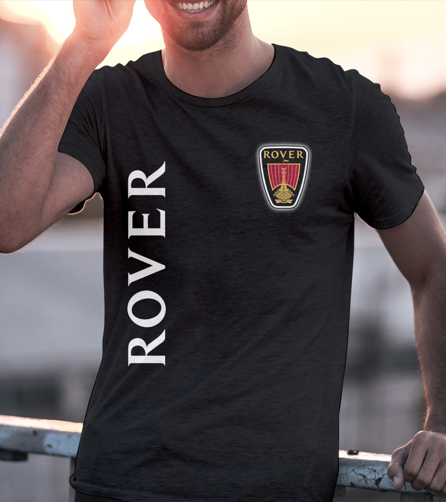 ROVER Emblem Vertical Text Classic T-Shirt