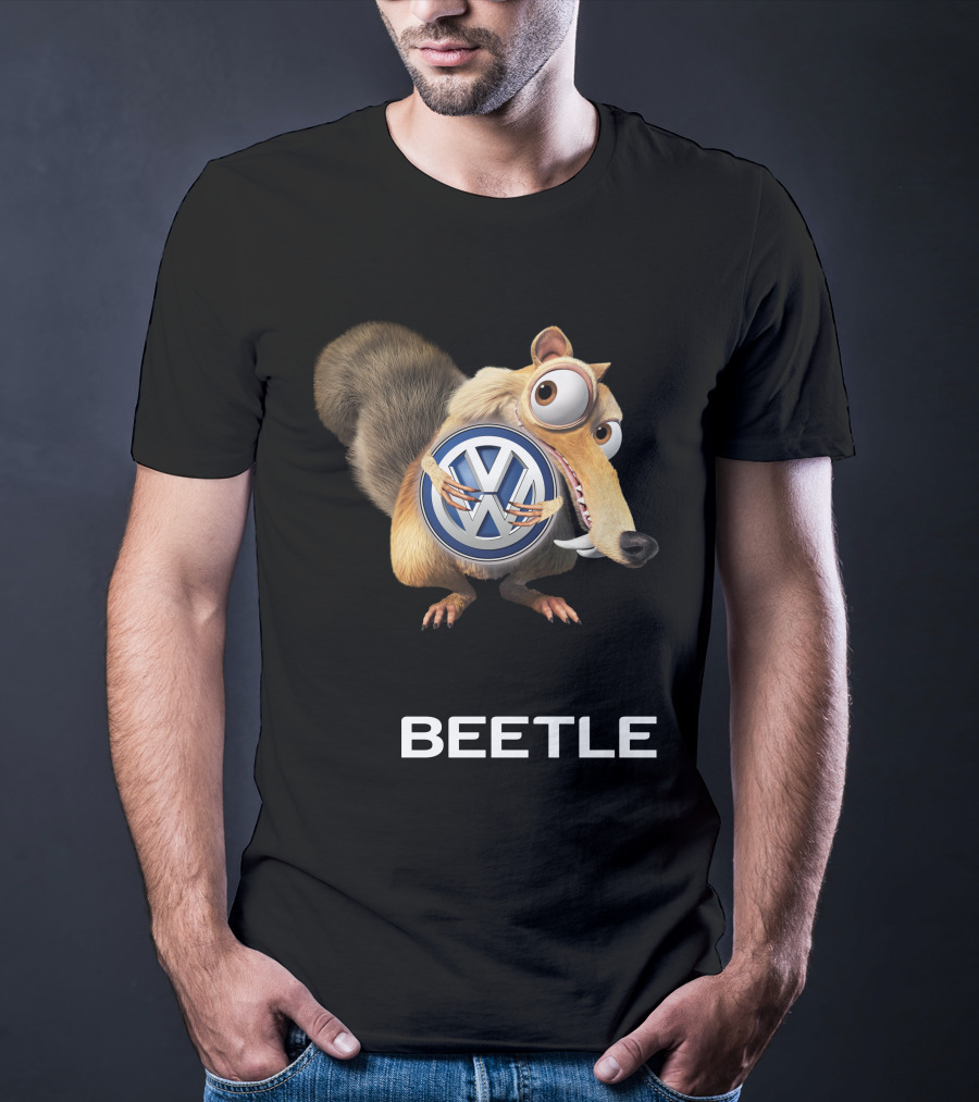 Beetle Volkswagen Scrat Holding Vw T-Shirt