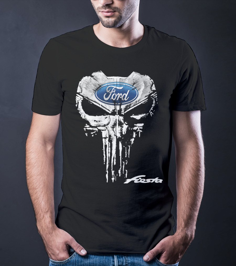 Ford Fiesta Skull Logo Artwork T-Shirt