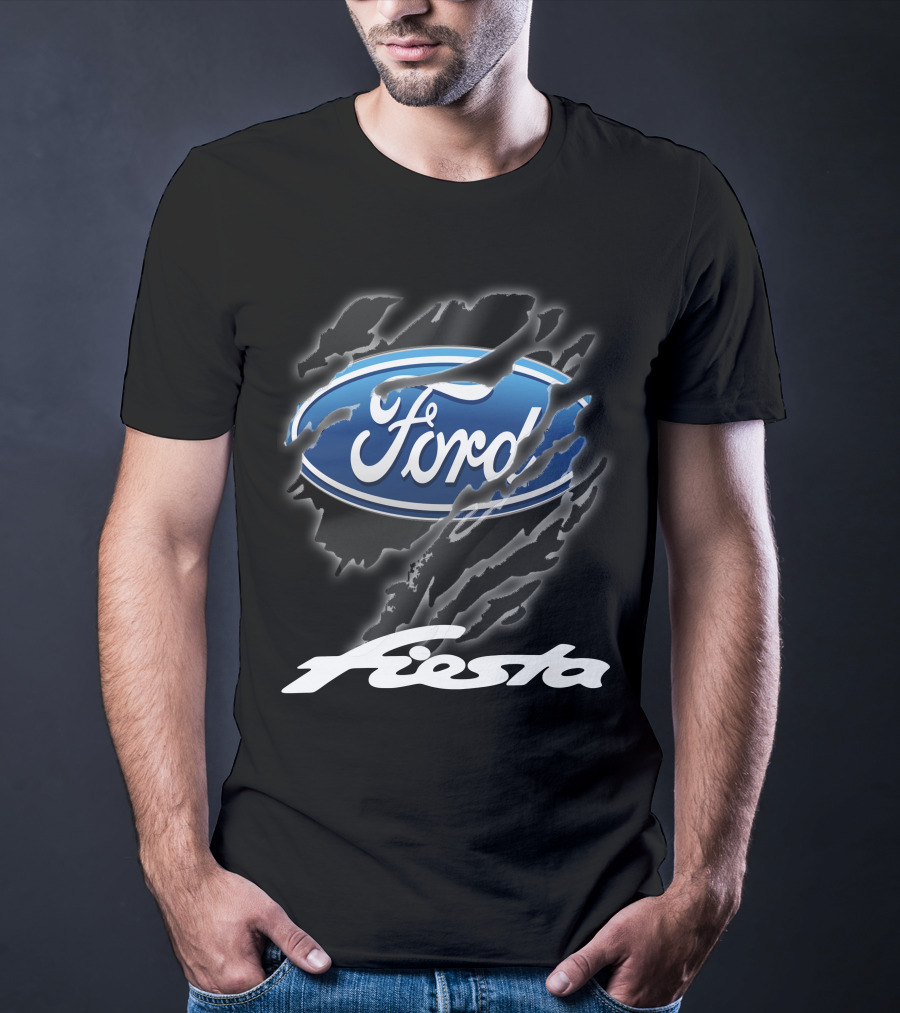 Ford Fiesta Logo With Scratch Effect T-Shirt