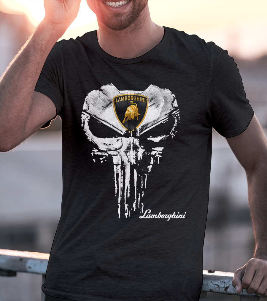 Lamborghini Skull Logo T-Shirt