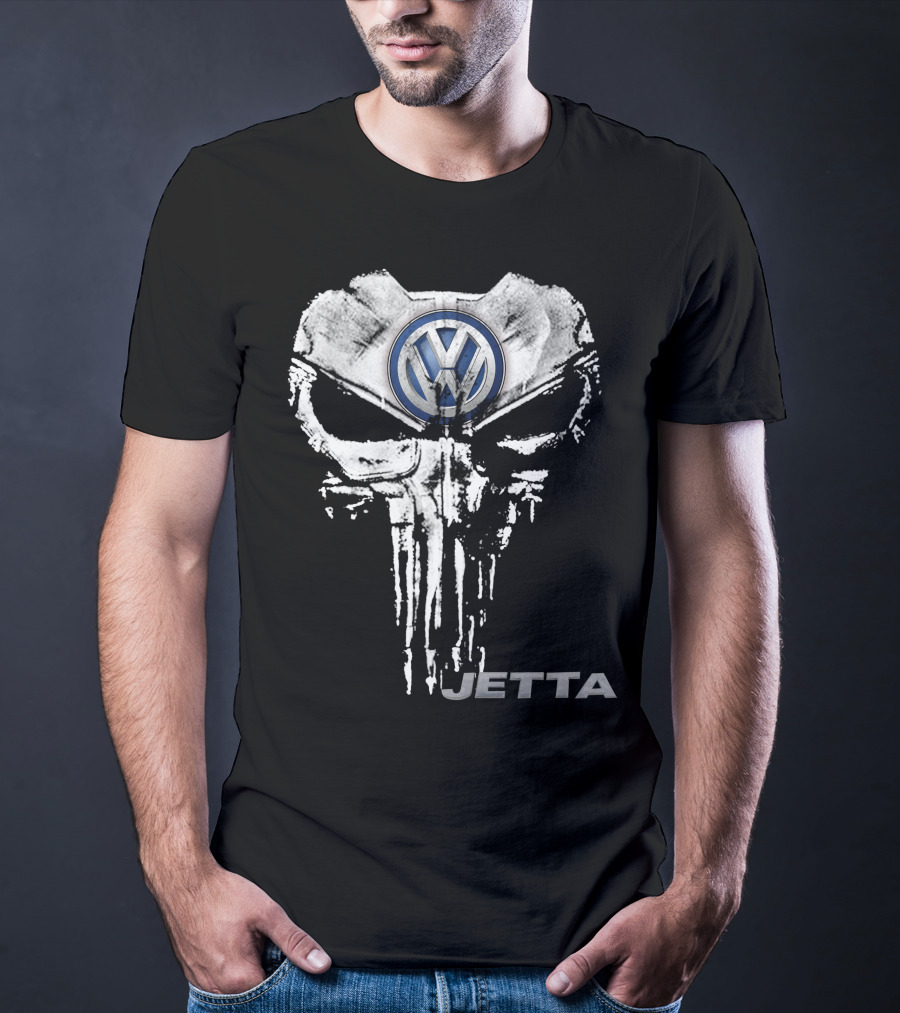 Volkswagen Logo With Skull Design Jetta07 T-Shirt