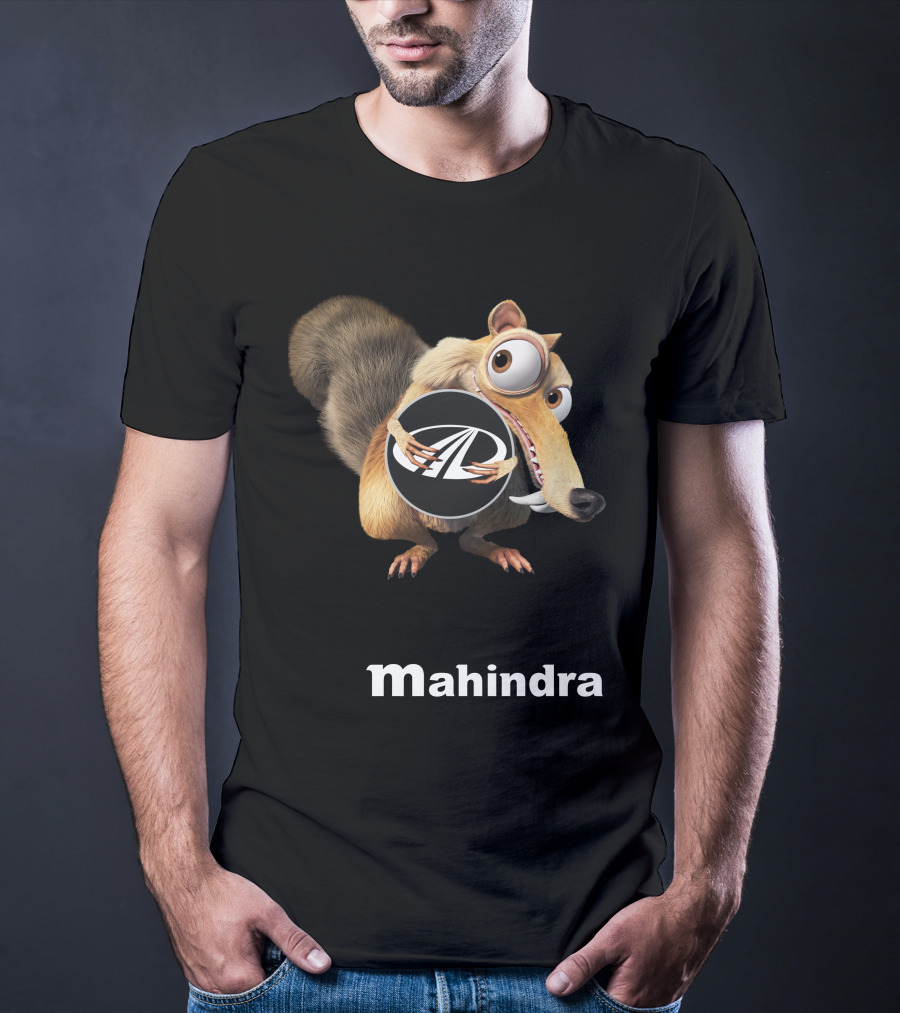 Mahindra 01 Ice Age Scrat Character Holding T-Shirt