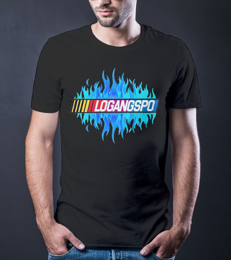 Logangspo Racing Flames T-Shirt