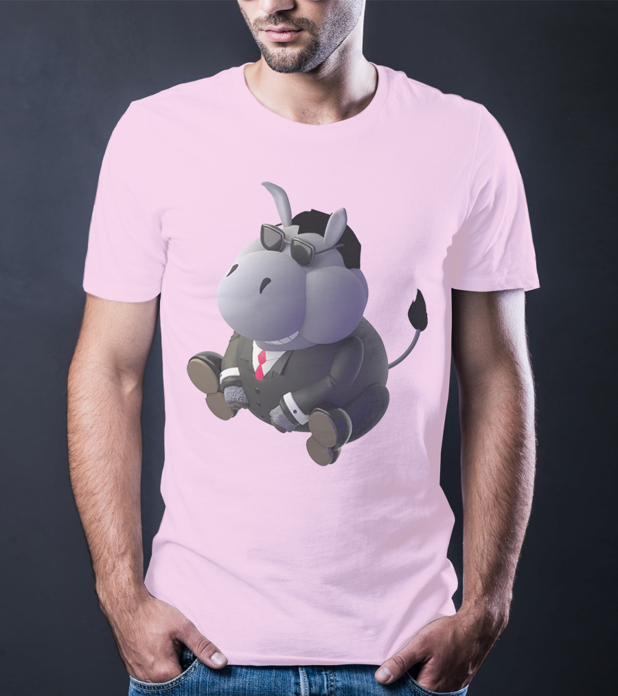 Dunkey Merch Stylish Cartoon Donkey In Suit And Sunglasses T-Shirt